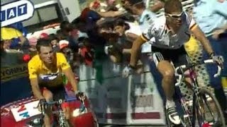 Cyclisme Tour de France 2001  résumé de la 14ème étape [upl. by Lezah]