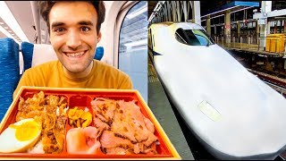 Living On Bento Boxes In Japan For 24 Hours Shinkansen Bullet Train Experience [upl. by Isolt]