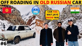 OFF ROADING IN OLD RUSSIAN🇷🇺 CAR Lada IN HEAVY SNOW 🌨️❄️ [upl. by Renaud]