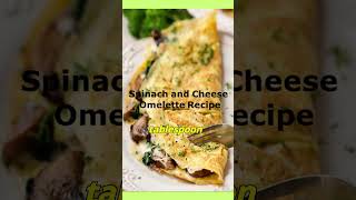 Spinach and Cheese Omelette Recipe  Healthy and Delicious Breakfast [upl. by Hanway]