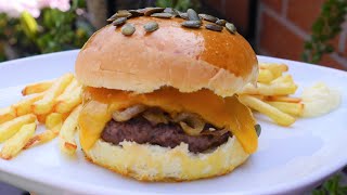 Pains burger maison amp burger au steak haché 🍔 خبز البرجر و برغر اللحم كفتة [upl. by Walcott]