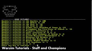 Warsim Tutorials  Staff and Champions [upl. by Anomar791]