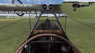 Nieuport 17 Landing Procedure [upl. by Aimo]