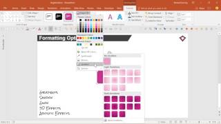 Formatting Options Shape Effects Advanced PowerPoint Tutorial [upl. by Renado]