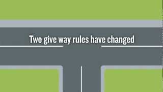 The give way rule for uncontrolled Tintersections has changed [upl. by Sivle445]