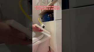 Accessing the water cistern on a twyford vanity amp toilet unit How to open a toilet water tank diy [upl. by Hepsoj]