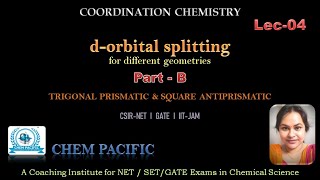 dorbital splitting I PartB I TRIGONAL PRISMATIC amp SQUARE ANTIPRISMATIC I Coordination Chemistry [upl. by Helve]