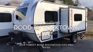 New 2019 Forest River Rockwood Geo Pro 19 FBS Travel Trailer Tidewater Va Beach RV Show Dodd RV [upl. by Cheffetz]