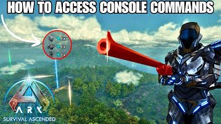 How To Access The Console Commands In Ark Survival Ascended Step by Step Guide [upl. by Iviv]