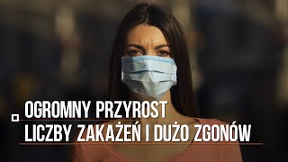 Koronawirus w Polsce Tak źle nie było od listopada Ogromny przyrost liczby zakażeń i dużo zgonów [upl. by Olivette237]