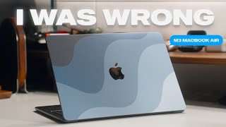 Why the M3 MacBook Air is PERFECT [upl. by Odlaw]