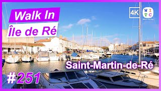 SaintMartindeRé Île de Ré France  4K Walking Tour [upl. by Fleur]