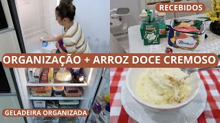 ORGANIZAÃ‡ÃƒO DA GELADEIRA PARA FACILITAR O DIA A DIA DICAS RECEBIDOSO MELHOR ARROZ DOCE QUE JÃ FIZ [upl. by Ahsiatal980]