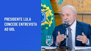 Presidente Lula concede entrevista ao UOL [upl. by Amalburga846]