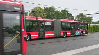 Sweden Stockholm bus 583 ride from Märsta station to Arlanda Airport [upl. by Teerpnam413]