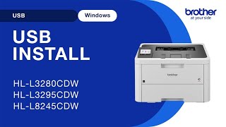 Install HLL3280CDW with USB  Windows [upl. by Kania]