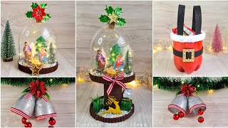 4 Increibles Ideas Navideñas Con Botellas  Adornos Navideños Económicos 2020  Natal Do Lixo [upl. by Sibylle793]