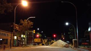 Selkirk avenue winnipeg Manitoba late night bike ride McGregor to Salter [upl. by Esilehs]