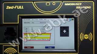 Cloning Toyota 4D67 Transponder key by Fast Copy Function By the ZedFull [upl. by Ahsak170]