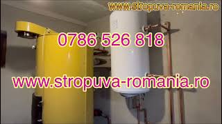 Centrale pe lemne Stropuva 40 kw  ardere tip lumanare [upl. by Andryc]