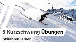 Top 5 Kurzschwung Übungen  Skifahren lernen [upl. by Elyc]