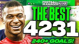 The BEST 4231 FM23 Tactic Scores 240 Goals  Wins Quadruple  Best FM23 Tactics [upl. by Umeh]