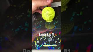 Bambu Lab A1 printing Overture high speed TPU part 3 bambulab bambulaba1 overture [upl. by Ynatirb]