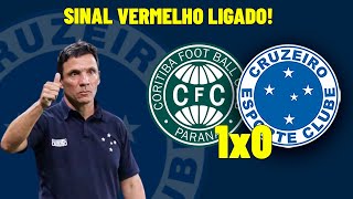 CRUZEIRO 0X1 CORITIBA  DERROTA LIGA O ALERTA MÁXIMO NO CRUZEIRO [upl. by Florentia266]