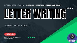 FORMAL amp OFFICIAL LETTER FORMAT  DOS amp DONT  CSIR SOASO  csirso letter office letters [upl. by Lyrak]