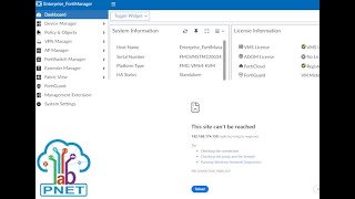 Steps how to install FortiManager Fortinet in PnetLAB  Resolve this site can’t be reached [upl. by Nelg]