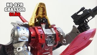 Transformers GigaPower Gigasaurs HQ02R Grassor Slag Chrome TEAMEVANALMIGHTY [upl. by Barber]