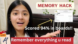 Use this Study Technique 😳💯I I Scored 94 in boards this way [upl. by Hebe]