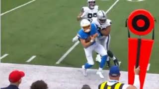 Jerry Tillery ejected from the game vs Chargers nfl chargers raiders [upl. by Eimma]