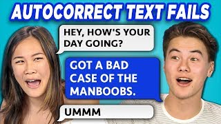 TEENS READ 10 AUTOCORRECT TEXT FAILS REACT [upl. by Elleirb]