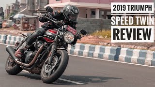 2019 Triumph Speed Twin Review  1200cc Torque Beast  RWR [upl. by Reine]