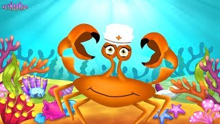 Five Little Crabs Dancing in the Send  Songs for Children on HeyHop Kids [upl. by Ahsitak]