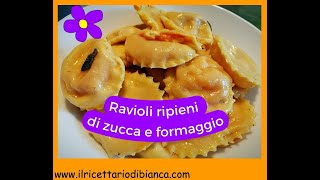 Ravioli ripieni di zucca e formaggio [upl. by Chandos]