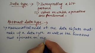 abstract data type in data structure in hindi  Lec2  DS  Niharika Panda [upl. by Anilrac]