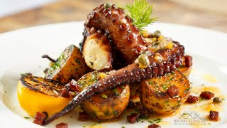 Grilled Spanish Octopus – Bruno Albouze [upl. by Aihtennek]