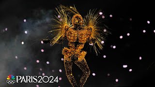 The Golden Voyager takes center stage at the Paris Olympics Closing Ceremony  NBC Sports [upl. by Coshow]