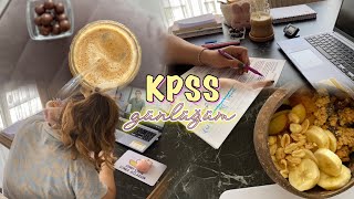 KPSS GÜNLÜĞÜM  1 📖✏️ Benimle Çalışmak ☑️ Ders Çalışma Rutinim 📚Ara Öğün🧉 kpss2025 study kpss [upl. by Netsryk]