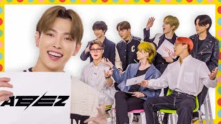 ATEEZ Tests How Well They Know Each Other  Vanity Fair [upl. by Enak]