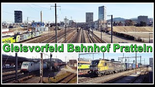 Zugsichtungen beim Gleisvorfeld des Bahnhof Pratteln Kanton BaselLandschaft Schweiz 2022 [upl. by Dnalel]