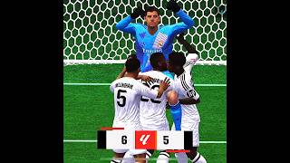 Courtois saved in final moment in FC25☠️🧤 eafcmobile fifamobile shorts fifa22 [upl. by Rustice]