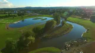 Rundflug über das Gelände der Landesgartenschau Bayreuth 2016  Stand Sep 15 [upl. by Burdelle489]