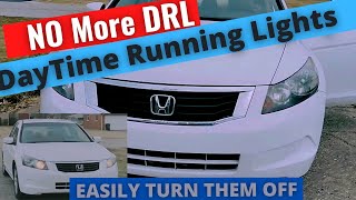 Ditch the Daytime Glare Easy DIY Guide to Deactivating DRLs in Your Honda Accord [upl. by Kipton755]