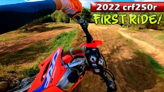 Shredding the BRAND NEW 2022 Honda CRF250R  THIS BIKE RIPS [upl. by Sessylu]