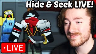 Last One Alive in PRESSURE wins ROBUX ROBLOX HIDE amp SEEK LIVE [upl. by Omrellig]