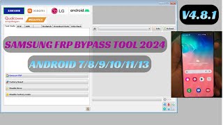 Samfw frp tool 481  ADB MTP fastboot MODE  SAMSUNG FRP ENABLE ADB TOOL 2024 [upl. by Hayse457]