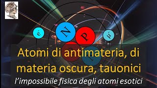 Atomi di antimateria di materia oscura tauonici L’impossibile fisica degli atomi esotici [upl. by Faux]